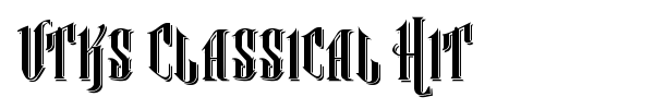 Vtks Classical Hit font preview
